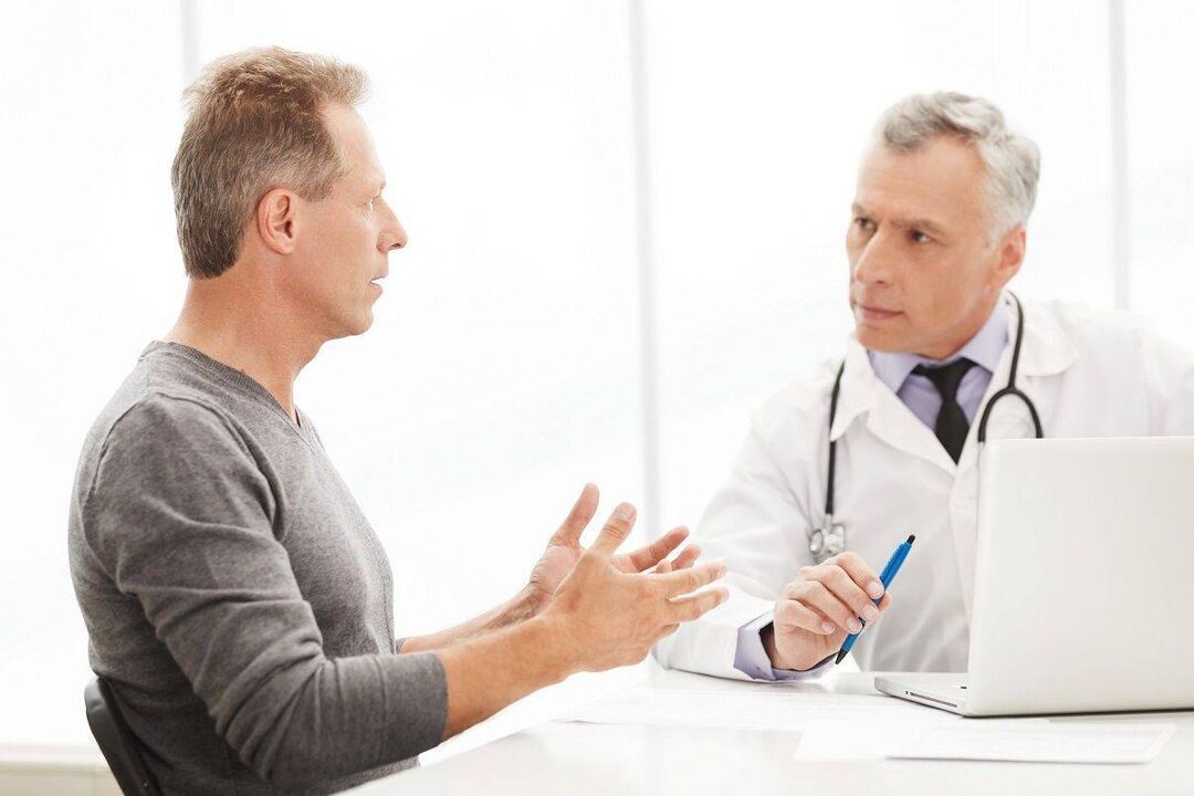 consultar um médico para sintomas de prostatite